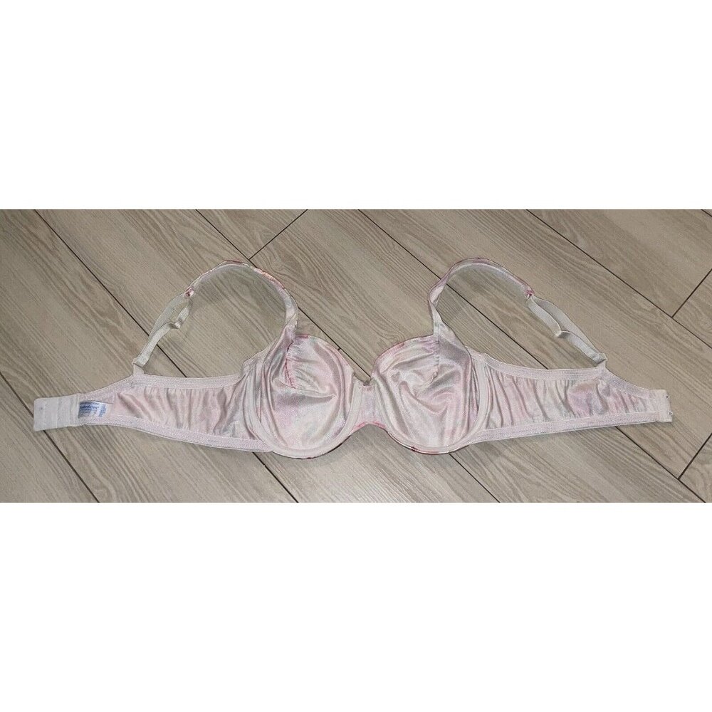 Vintage Maidenform Satin Seduction 7819 Unpadded Underwire Bra Floral Womens 38B - Picture 5 of 6